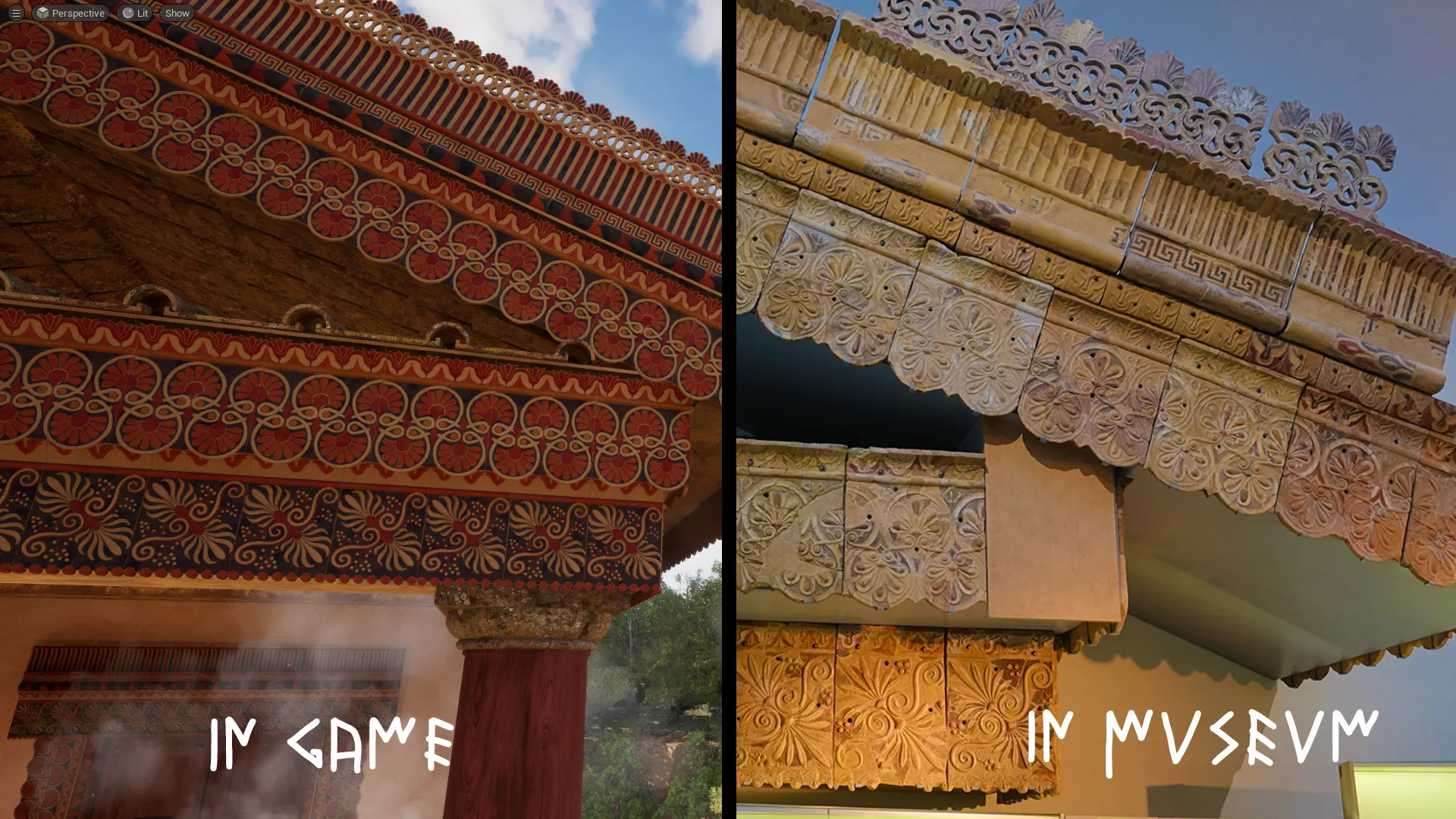 Terracotta decoration of the temple