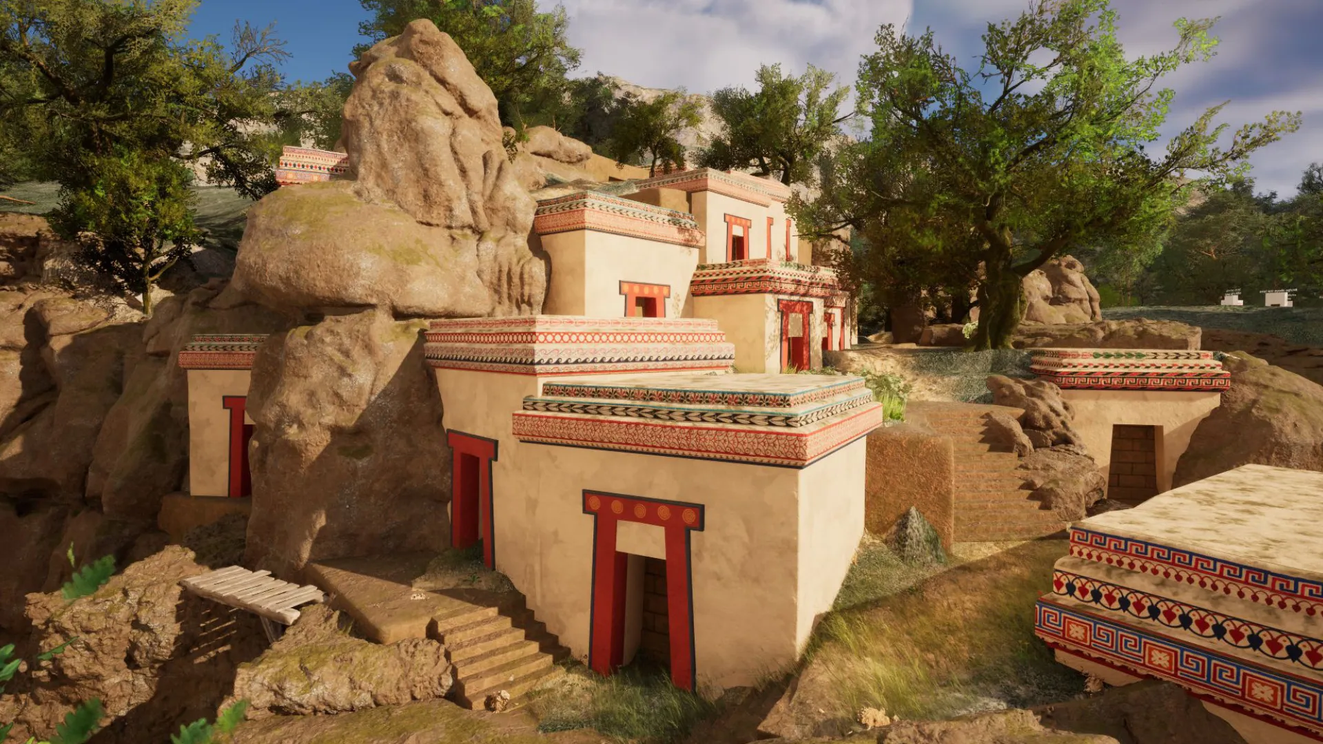 the tombs were plastered and painted